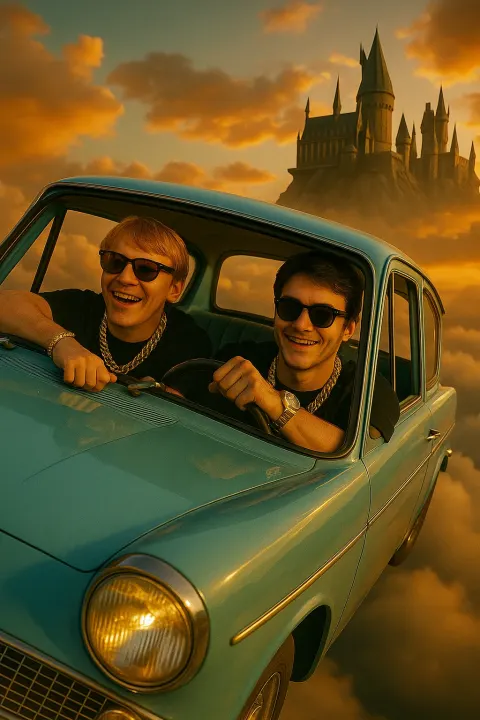 Harry Potter Flying Car Ostentação