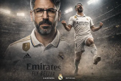 Football Player Stadium Campaign Poster
