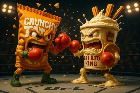 Snack Food UFC Fight Comedy