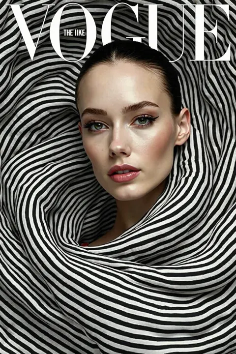 Vogue Magazine Stripe Vortex