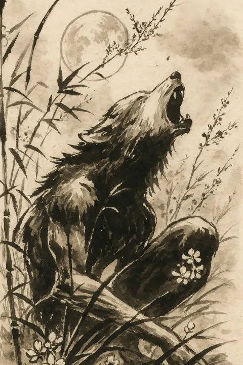 Sumi-e Ink Colorized Style
