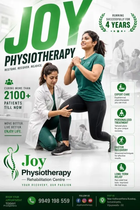 Joy Physiotherapy Clinic Advertising Poster