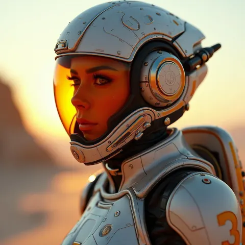Deep Space Fighter Pilot in Octane Detail