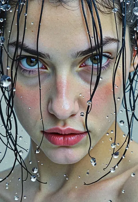 Woman Wet Hair Water