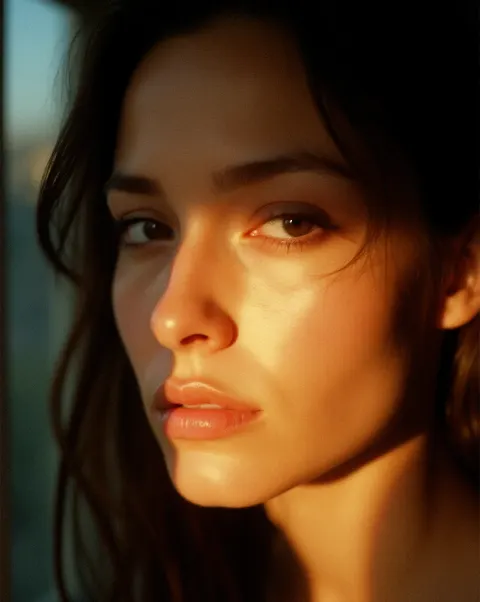 Golden Hour Woman Portrait