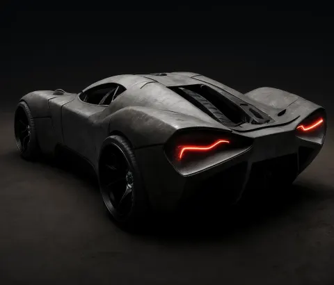 Dystopian Plant Shaped Car