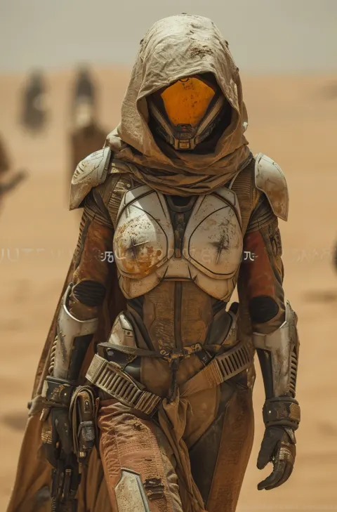 Woman Mars Desert Armor