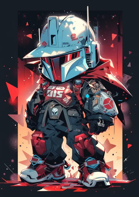 Boba Fett Graffiti Cartoon