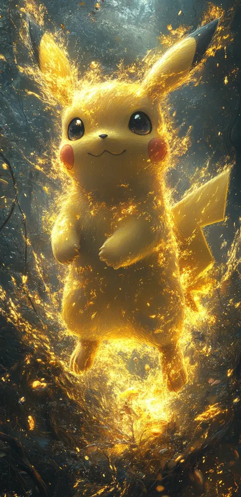 Pikachu Pokemon Chiaroscuro Portrait