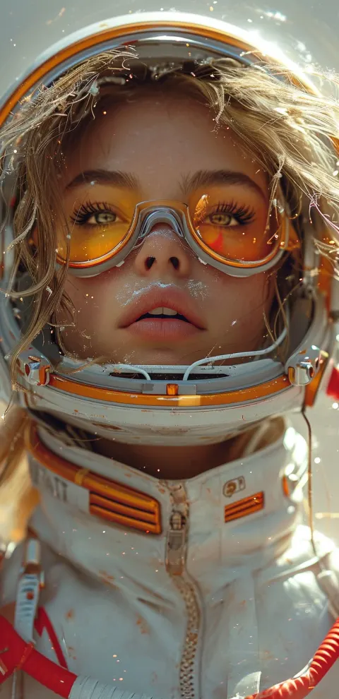 Space Traveler Cyberraypunk Portrait
