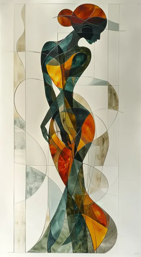 Woman Picasso Geometric Forms