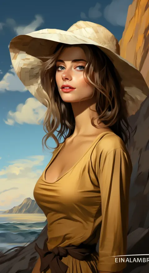 Woman Coastal Landscape Spray