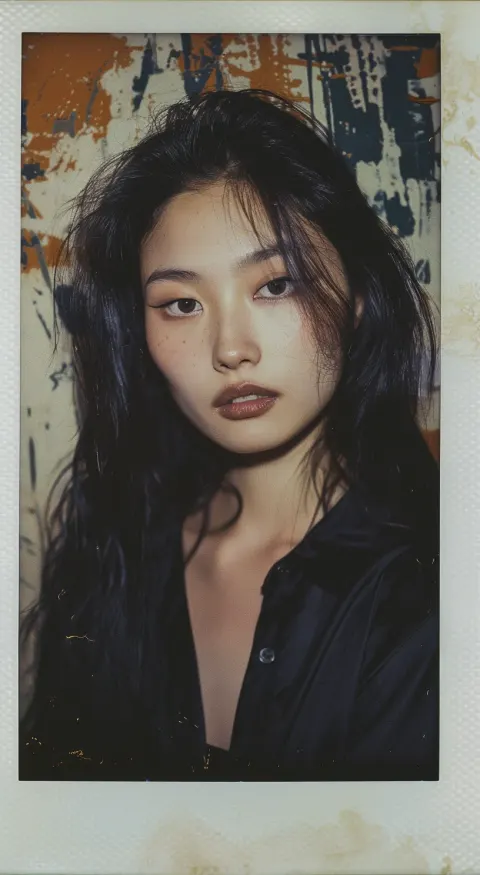 Asian Model Polaroid Proof