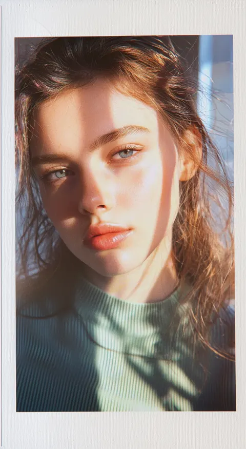 Russian Model Fashion Polaroid
