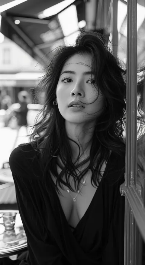 Asian Woman Paris Portrait