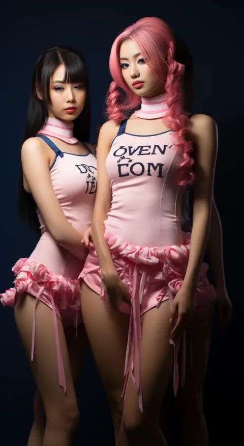 Dance Girl Pink Navy