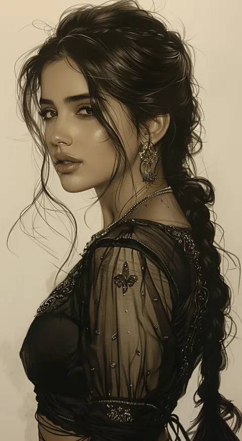 Indian Actress Bollywood Sketch