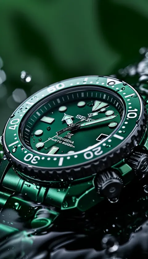 Seiko Green Watch Japanese Style