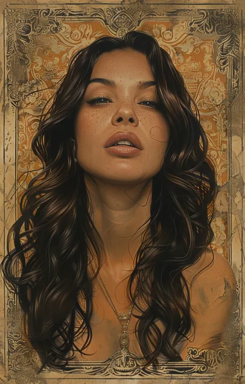 Woman Portrait Noir Comic