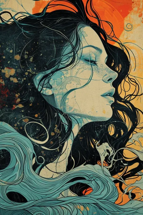 Woman Two Tone Hair Tarot