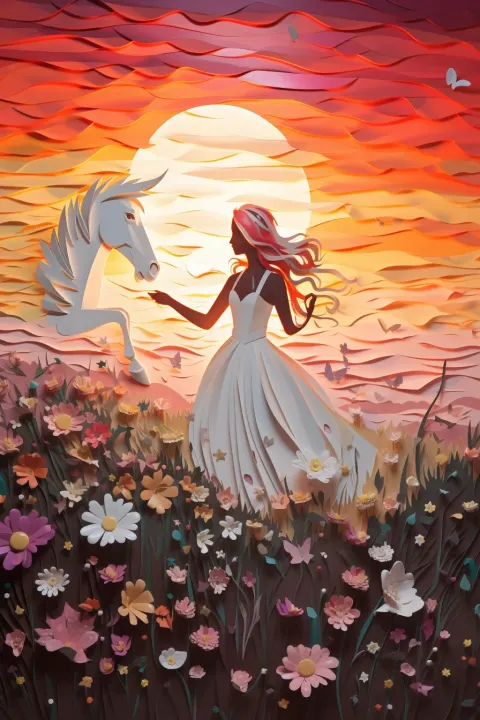 Ballerina Unicorn Blooming Meadow