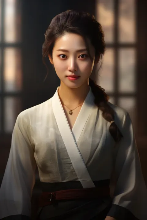 Korean Woman Attractive Clothing
