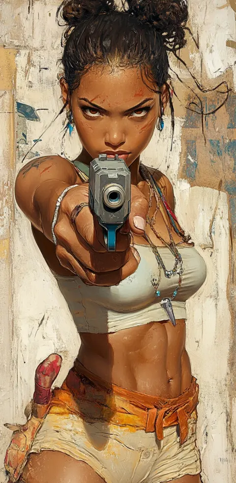 Animation Character Gun Comic