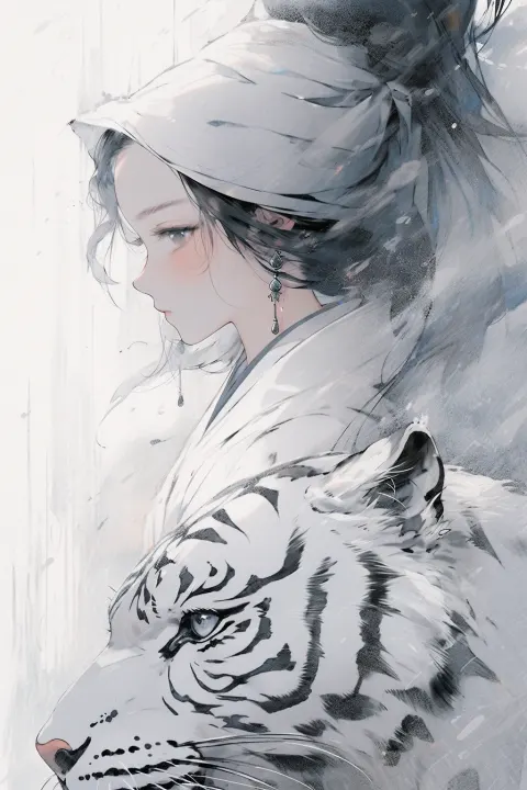 White Tiger Chinese Girl