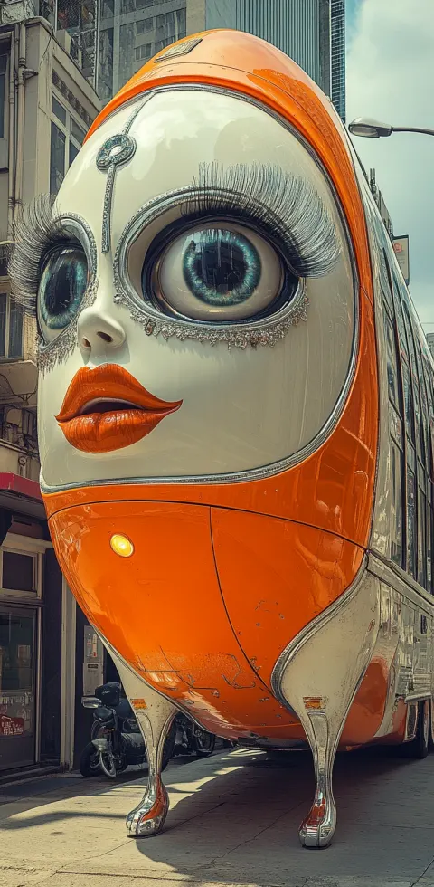 Parisian Bus Fashion Model