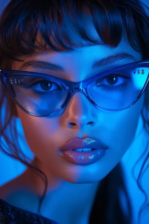 Fashion Shoot Futuristic Sunglasses