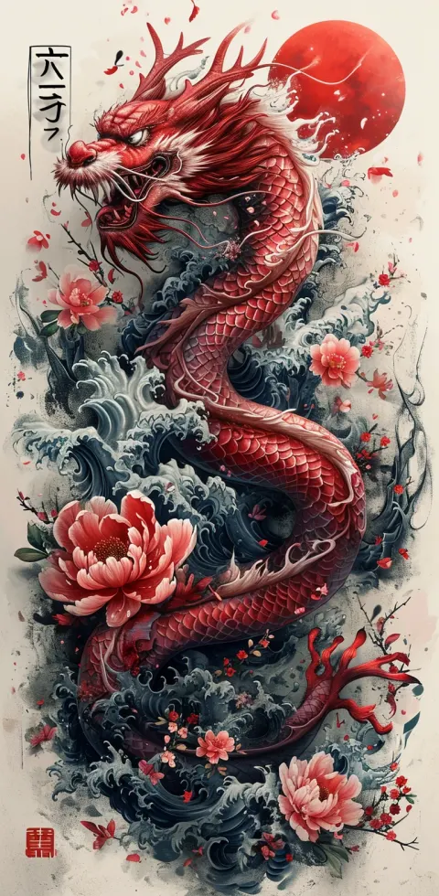 Japanese Dragon Tattoo Drawing