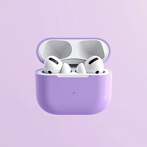 Lavender AirPods Max in Crisp Studio Detail