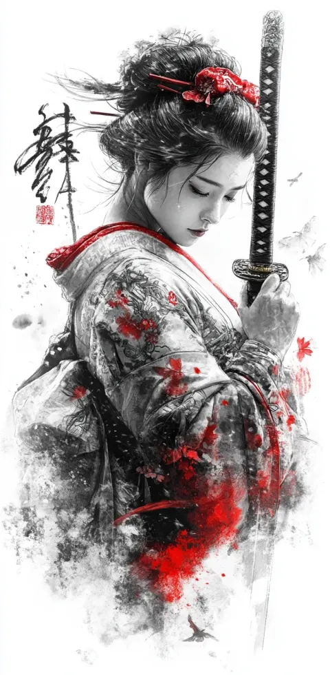 Geisha Sword Japanese Traditional