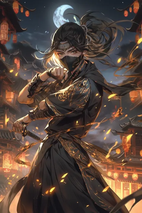 Ninja Midnight Black Attire