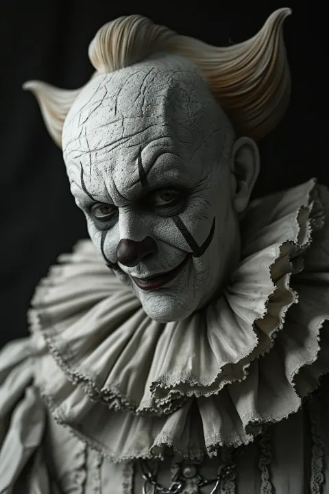 Evil Pierrot Horror Chiaroscuro