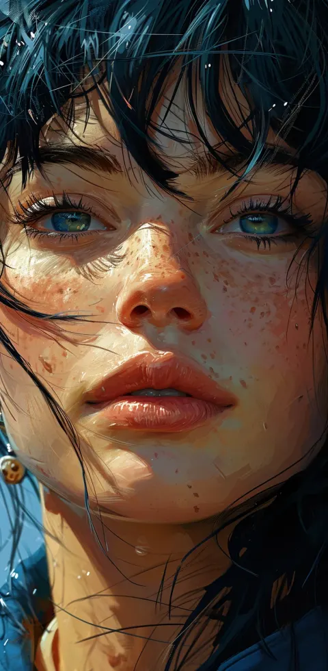 Girl Face Pop Art Comic