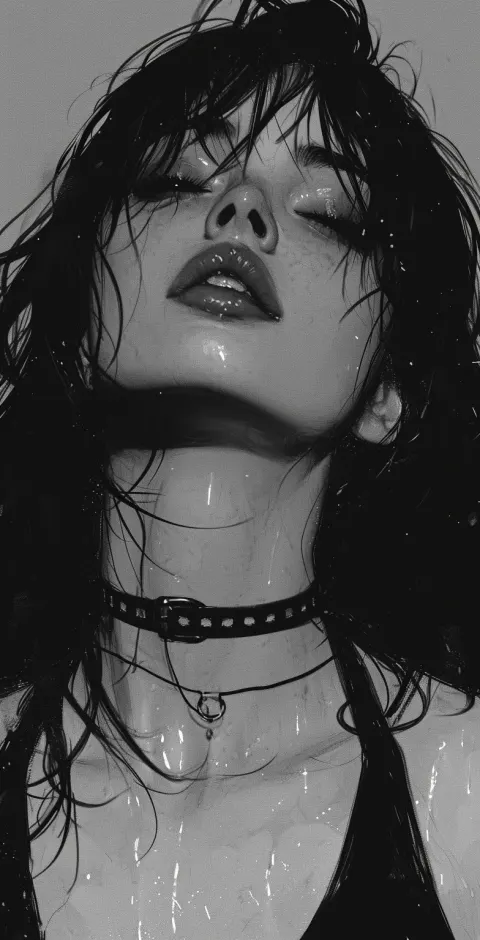 Black White Girl Cyberpunk