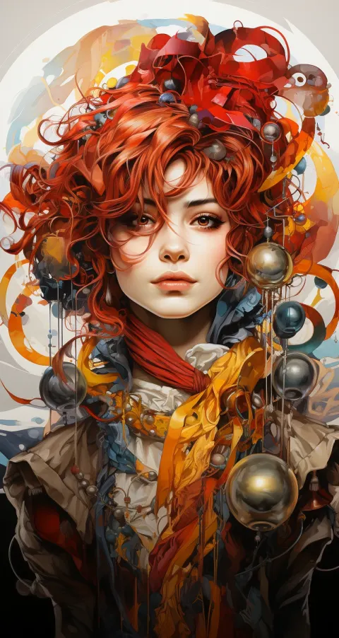 Woman Clown Red Hair