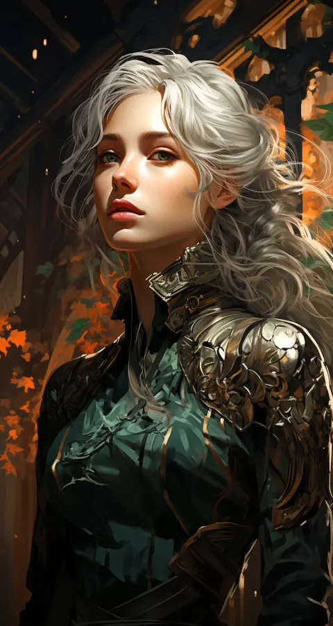 Elf Woman Art Nouveau Fantasy