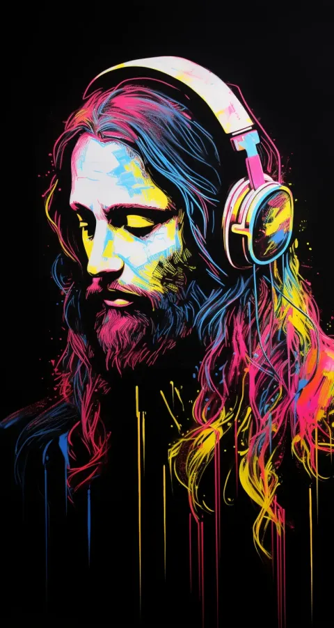 Jesus Musician White Ink