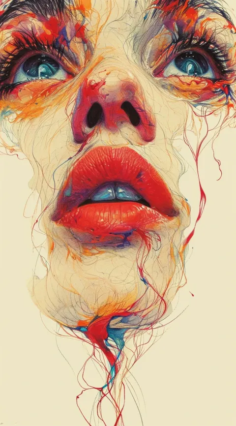 Drawing Woman Face Art Form