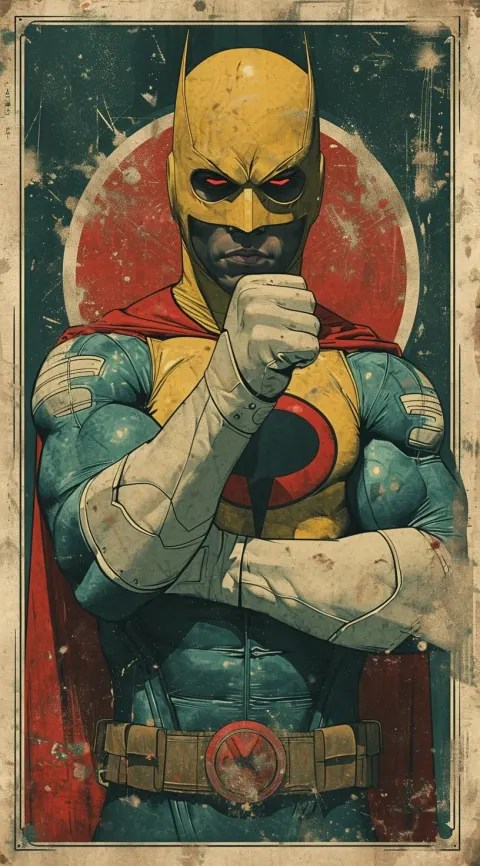 Man Dressed Like Superhero Fists Arm
