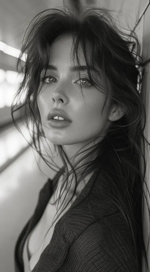 Woman Long Hair Subway Station