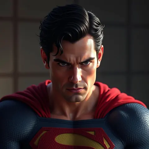 Henry Cavill as Superman in Intense Closeup