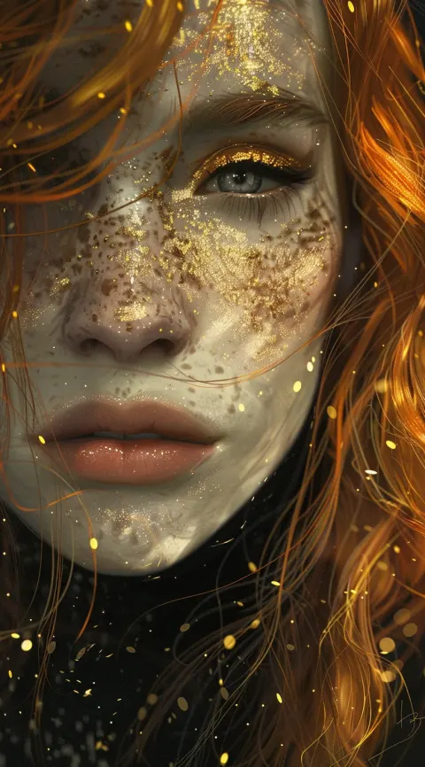 Art Piece Fantasy Woman Red Hair
