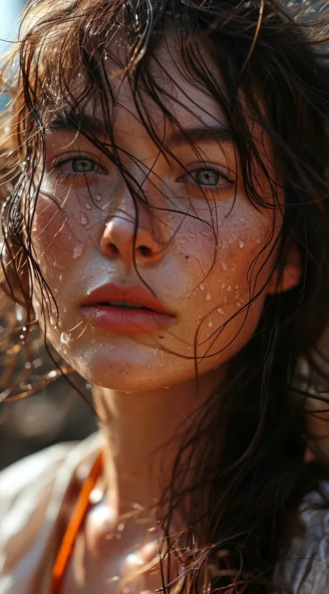 Woman Long Hair Wind
