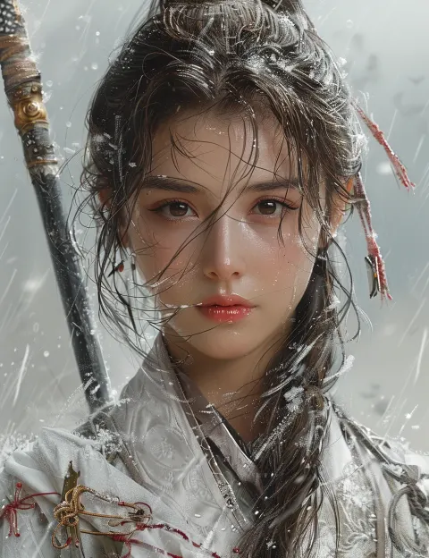 Chinese Swordsman Visual Study Art