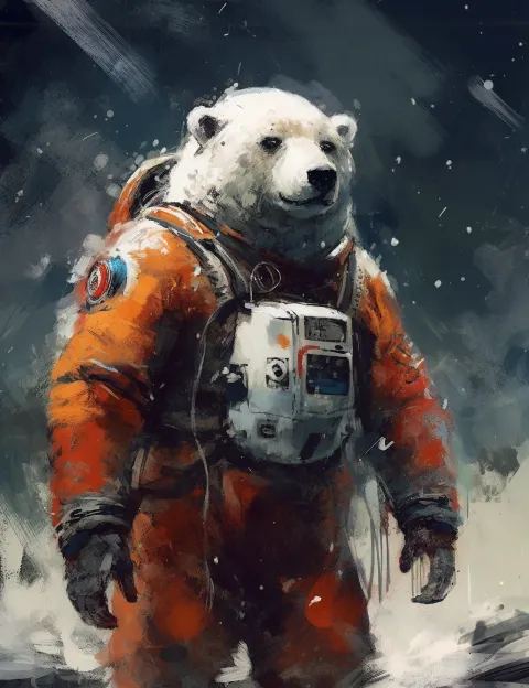 Polar Bear Astronaut