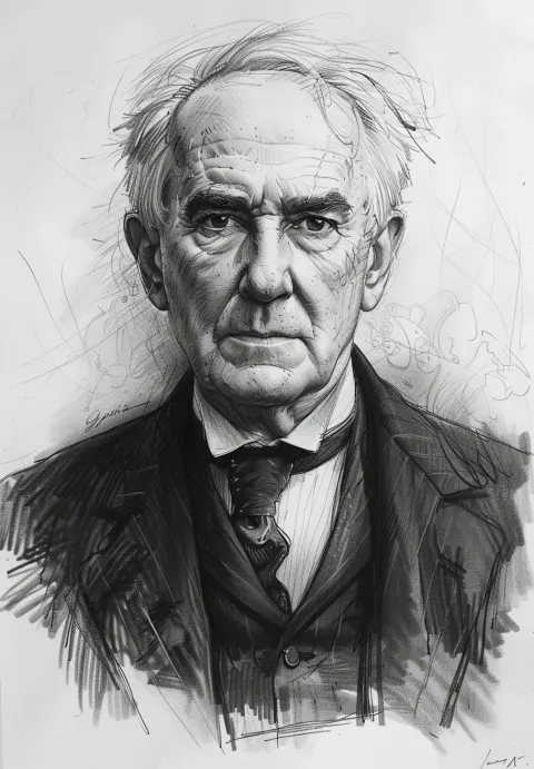 Thomas Edison Visual Study Art
