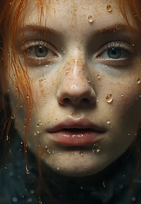 Woman Freckled Skin Photographing Face